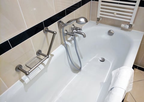 Jetted walk-in tub