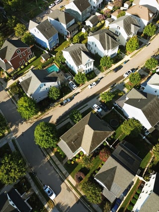 Beautiful California neighborhood and homes